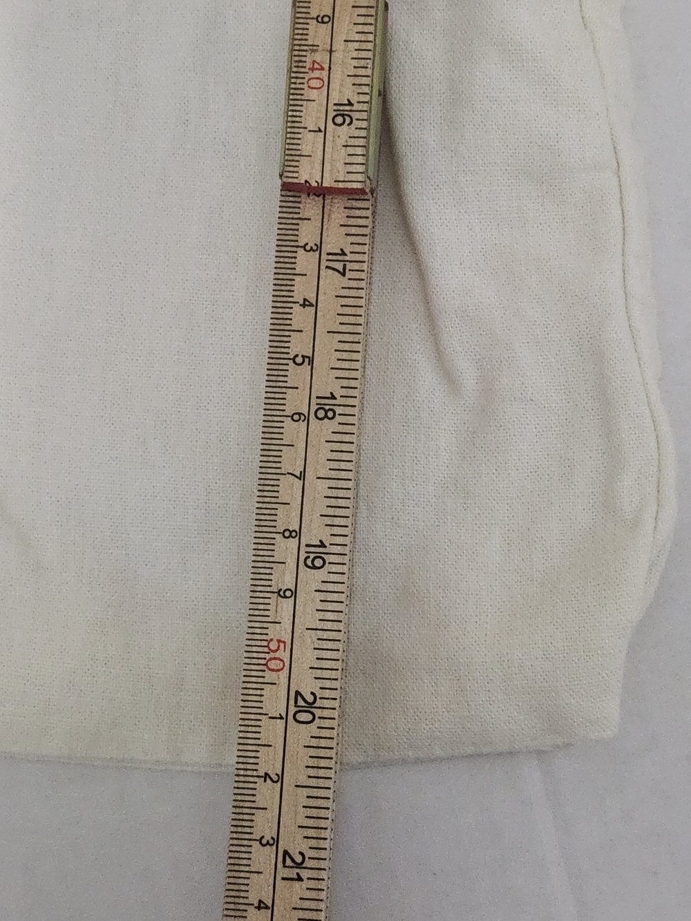 BRIGGS Crop Pants White Drawstring Ruched Hem Size 14 Lagenlook - Picture 14 of 14